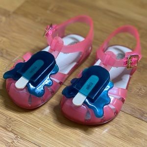 mini melissa Aranha Mary Jane Sandal pink 8